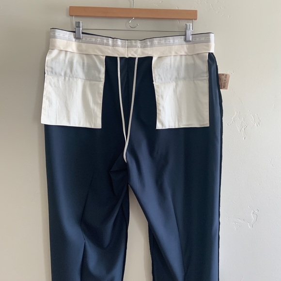 Zanella Todd Flat Front Luxury 120's Wool Serge Pant Navy Men’s Size 38 x 32 US - Picture 11 of 16